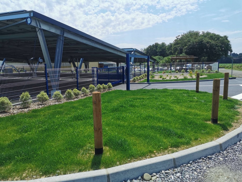 Aménagements paysagers pour une entreprise du Béarn - Castagnous Paysage