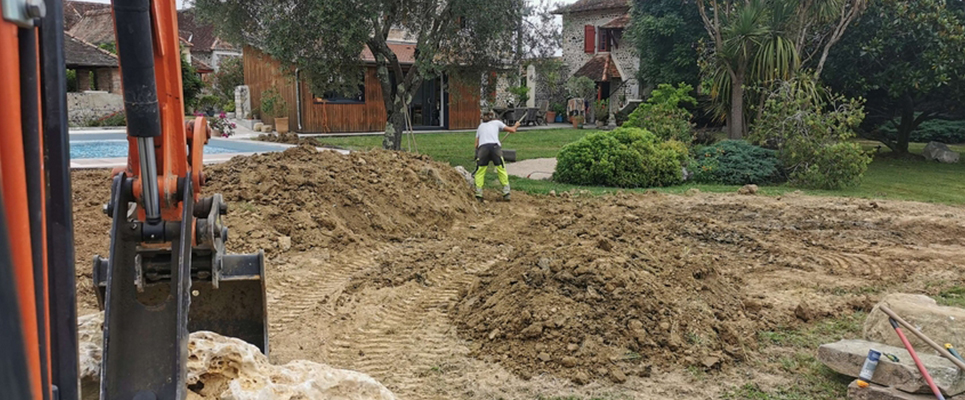 Aménagement d'un talus en Béarn