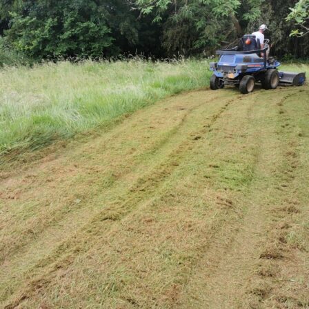 Contrat d'entretien pour le fauchage d'herbes hautes à Lacq et Poudenx - Castagnous Paysage